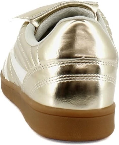 Steve Madden Women's Madrid Sneakers Shiny Metallic Gold Size 8 - MADR03S1 NEW! - Picture 4 of 7