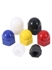 M3 M4 M5 M6-M20 Dome Nuts Colorful Nylon Plastic Hex Dome Nuts Grade 66 DIN1587