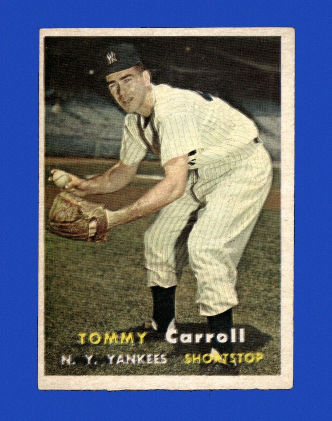 1957 Topps Set-Break #164 Tommy Carroll EX-EXMINT *GMCARDS*