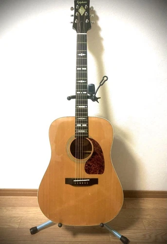 Epiphone Japan Vintage 1986 Nouveau Acoustic Guitar Double Logo Rare