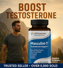 LifeSeasons Masculini-T Testosterone Support, 90 Veg Capsules  Exp 08/2028