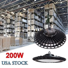 200W UFO Led High Bay Lights Industrial Commercial Factory Shop Garage Gym Light