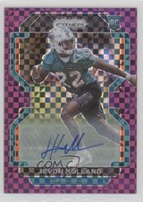 2021 Panini Prizm Purple Power /49 Jevon Holland #392 Rookie Auto RC