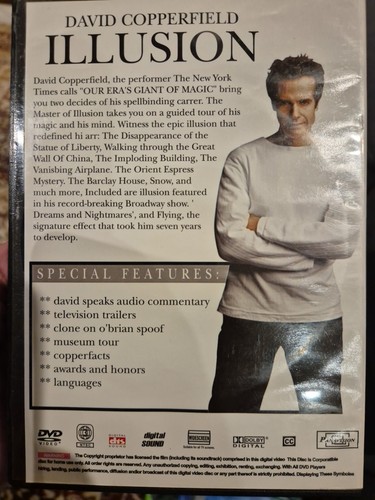 DAVID COPPERFIELD ILLUSION DVD SPECIAL EDITION MAGIC MAGICIAN SHOW PERFORMANCE - Picture 2 of 4