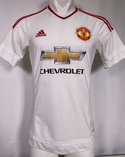 Manchester United FC Adidas 2015 White Away Jersey Men's SMALL - Picture 1 of 13