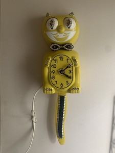 Simone Cat Clock | eBay