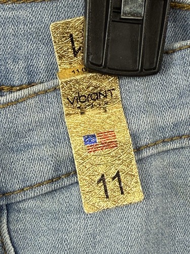 High waisted Light Wash Flare Jeans Distressed Knees raw Hem Retro Bell Bottom - Imagen 6 de 10