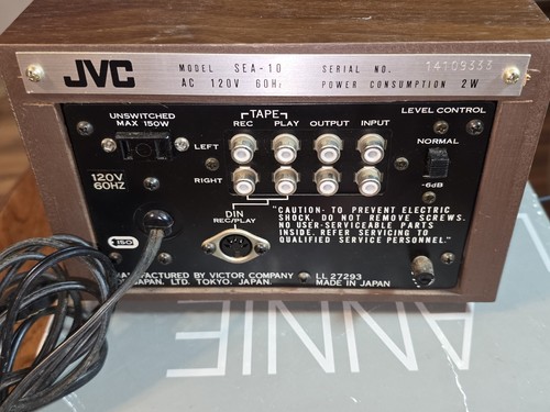 Ecualizador estéreo gráfico sistema de control de música JVC SEA-10 - Imagen 2 de 4