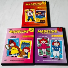 Madeline - DVD Lot of 3 - Best Episodes Ever Volume 1 & 2  Madeline's Adventures