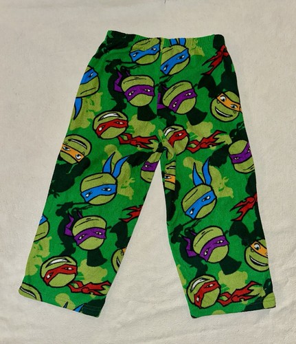 3 Piece TMNT Ninja Turtles Fleece Robe Pajamas Set Shirt Pants Boy's 4T - Picture 9 of 11