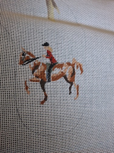 Equestrian theme Canvas Only Needleworks Of Cape Cod No Threads Unfinished. - Bild 5 von 9