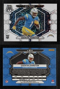 2023 Panini Mosaic NFL Debut White Sparkle Prizm Quentin Johnston Rookie RC