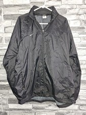 Nike Men's Size XL Black Nylon Full Zip Windbreaker