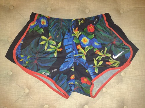 NIKE DRI-FIT Tempo Floral Laufshorts Damen Gr. M sportlich aktiv Training