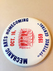 Vintage 1959 MECHANIC ARTS MECHANICS Minnesota Football Homecoming Pinback — photo 3