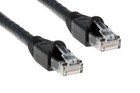 CAT6A Ethernet Patch Cable, Snagless, 75', Black - Lifetime Warranty