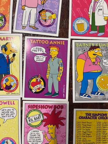 Simpsons 1993 Series 1 Card Collection with Subset - Picture 4 of 21