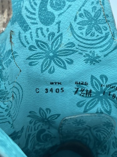 Corral Western Bling Cowgirl Boots Women’s 7.5M Square Toe Sequin Inlay C3405 - Picture 10 of 20