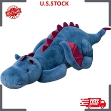 Weighted Dragon Stuffed Animal 35.4Inches 5Lbs, Medium Plush Dragon Toy for Kids
