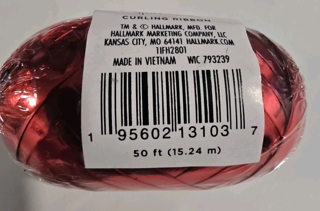 Assorted Lot of 15 Hallmark Christmas Curling Ribbon 50ft each