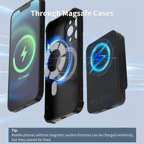 Mag-Safe Magnetische Wireless Power Bank 50000mAh 22.5W PD für iPhone 15/14/13 - Bild 6 von 23