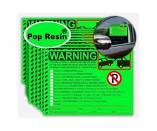 50 Pcs Parking Violation Stickers Notice Parking Violation StickersTow Sticke...