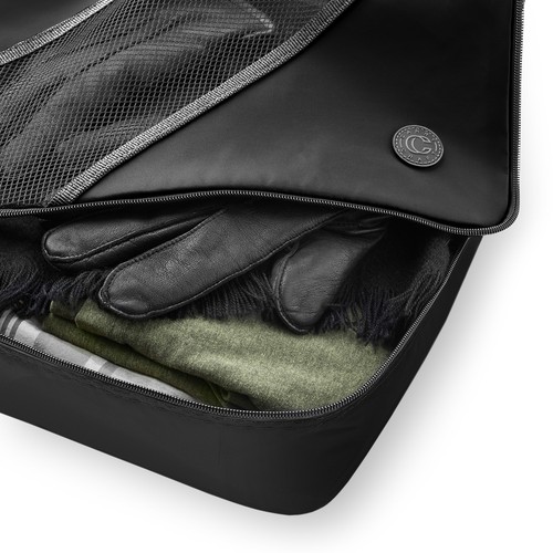 4 Piece Packing Cubes Travel Luggage Organizer Set Storage Bags - Black - Picture 3 of 4