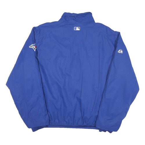 Chaqueta MAJESTIC Para Hombres Azul Azul Azulejos Mezcla Poliéster L Cremallera L L L Lisa MLB Béisbol - Imagen 3 de 6