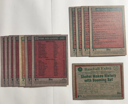 2024 Topps Heritage Home Run Leaders & MVP Ronald Acuna & Shohei Ohtani 2023 - Bild 2 von 2