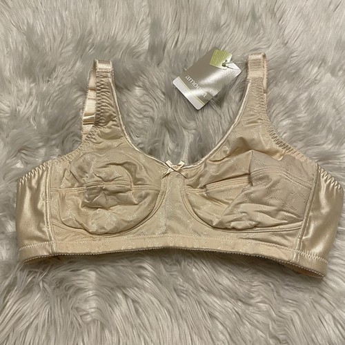 Amoena 38A Bra Beige Mastectomy Bella SB Wireless Back Closure 2114 NEW - Picture 1 of 8