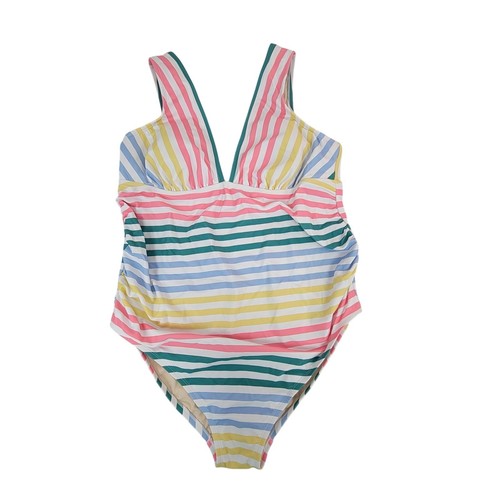 Isabel Maternity by Ingrid & Isabel Striped XXL One Piece Maternity Swimsuit