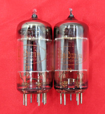 1964 Toshiba/Hitachi 12AU7 PLATINUM PLUS Grade Preamp Tubes Matched Pair 95 NOS