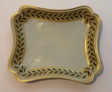 2003 Mottahedeh Winterthur Emerald Vine Rectangle Serving Platter Vista Allegre