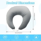 Gaming Pillow Ergonomic U Shaped Reading Pillow Velvet Arm Rest Support brUEU