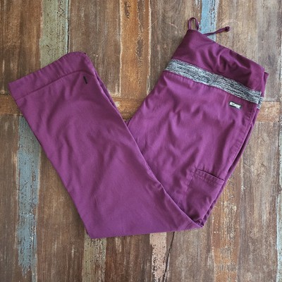 Grey's Anatomy Impact By Barco Spandex Women's Scrub Pants Large #7227P In Wine
