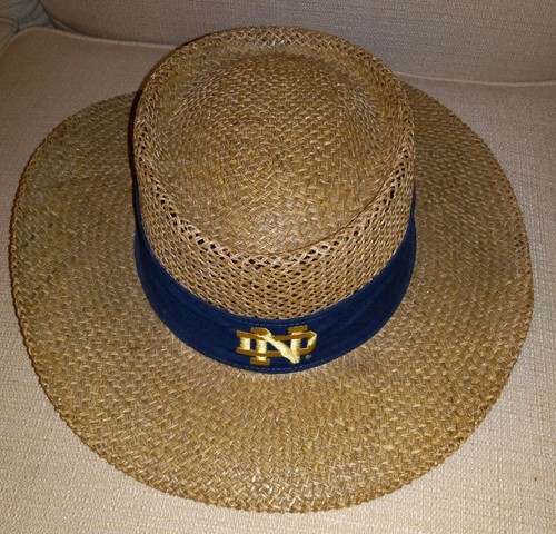 Peter Grimm Notre Dame Tan Straw Boat Hat - Large boho nautical western summer - Picture 3 of 8
