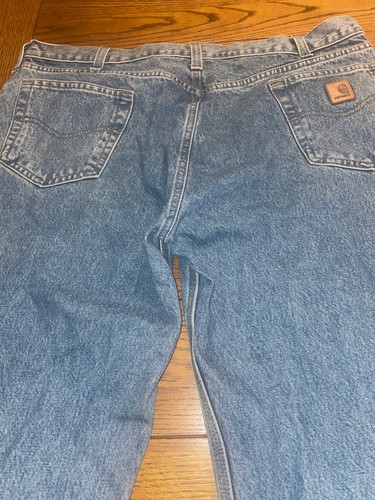 Carhartt Blue Jeans Men’s Size 42x30 B460 LVB Relaxed Fit Denim Workwear - Picture 10 of 11