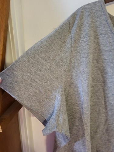 New Kmart Basic Editions Women's Grey Tee Shirt Size 3x - Picture 2 of 8