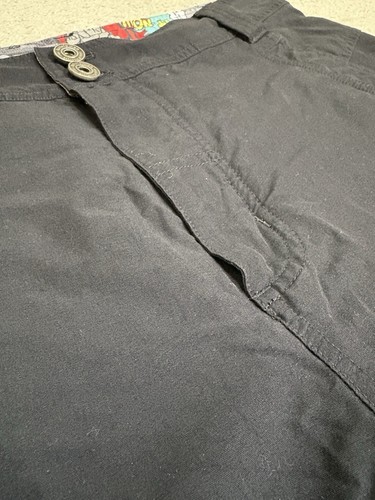 Pantalones Cortos Carga Lululemon Para Hombre Talla 34 Negro Tira Cómica 6 Bolsillos Broches Informales - Imagen 4 de 20