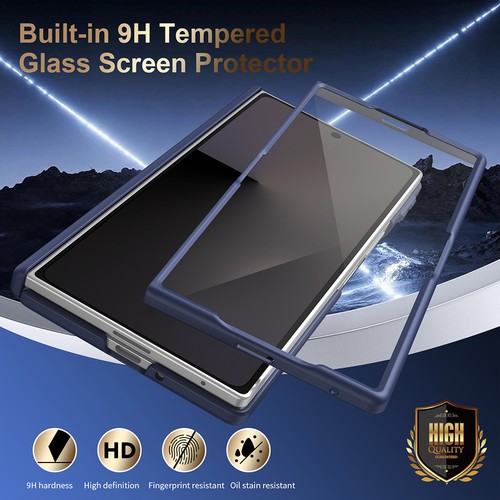 Funda inteligente de cuero PU con película templada para Samsung Galaxy Z plegable 7 6 5 4 - Imagen 9 de 13