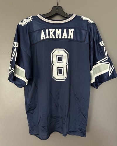 Vintage 1990s Troy Aikman #8 Dallas Cowboys NFL Wilson Jersey Youth XL 18-20 - Picture 5 of 5