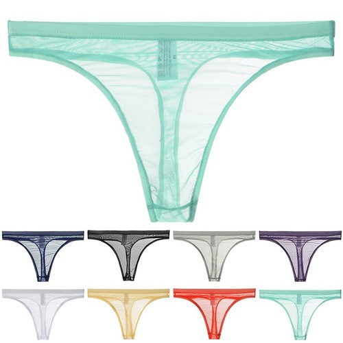 Slip Herren Bikinihose Erotik Hombre Netz Slip Panty Seamless Tanga - Bild 2 von 20
