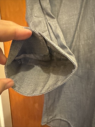 Gitman Bros. Shirt Size 16.5 33 Gray Long Sleeve Pocket Made In USA - Picture 7 of 16