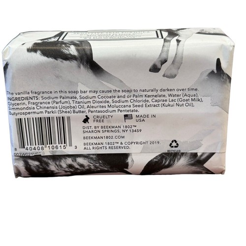 Beekman 1802 Goat Milk Soap VANILLA ABSOLUTE 9 oz New/Sealed - Picture 4 of 5