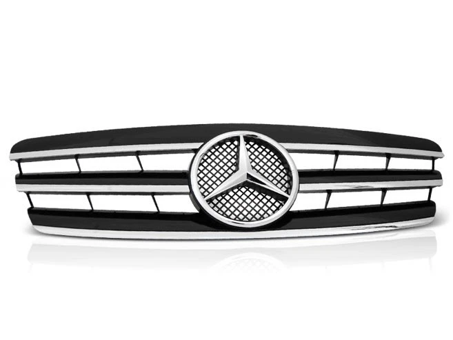 front grill for MERCEDES W203 2000-2007 saloon touring CL STYLE black chrome - Image 2 of 4