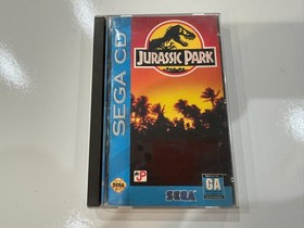 Jurassic Park (Sega CD, 1993) CIB Complete in Box with Manual + Reg Card EXC