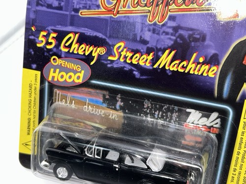 Revell 1:64 American Graffiti 55 Chevrolet Bel Air Street Machine Black 86-3350 - Picture 3 of 4
