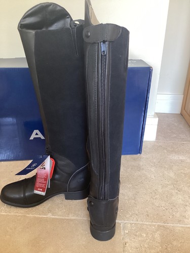 ARIAT BROMONT PRO TALL H20 INSULATED RIDING BOOTS BNWT SIZE 5.5UK MED BLACK - Picture 9 of 10