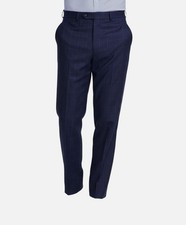 Michael Kors Men's Blue Wool Windowpane Classic Malone Suit Pants Size 44W-32L