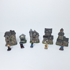 Greenbrier International Spooky Halloween Village and Figures Lot, Pre-owned
